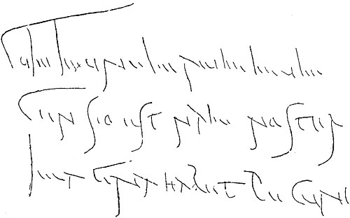 wall inscription