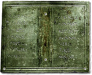 A Tabula Diplomata militaria