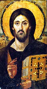 Icon: Christ Pantoctrator. St Catherines Monastery, Sinai, 6th cent.