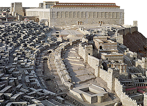 Temple Mount. Jerusalem Model.