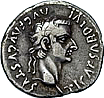 A Denarius of the reign of the enperor Tiberius.