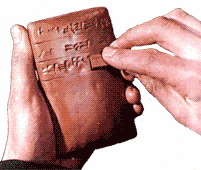 How Cuneiform is written.