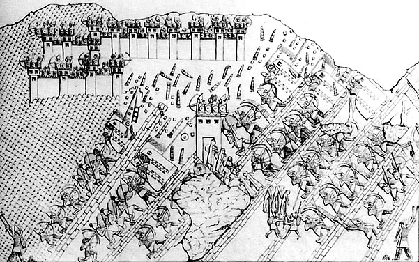 The Seige of Lachish. Original transcript, Henry Larard, Calah wall panel.