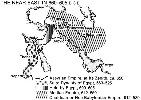 Map - Near East c 660bce