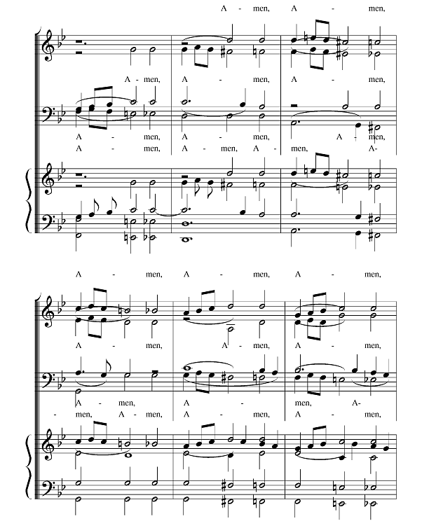 Amen_Service in G Minor - 1 -Purcell