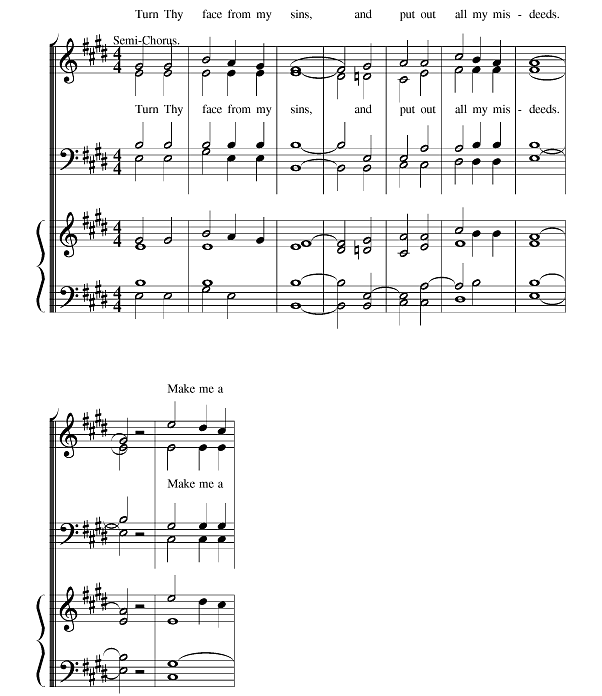 Turn Thy face from my sins - chorus - Attwood.